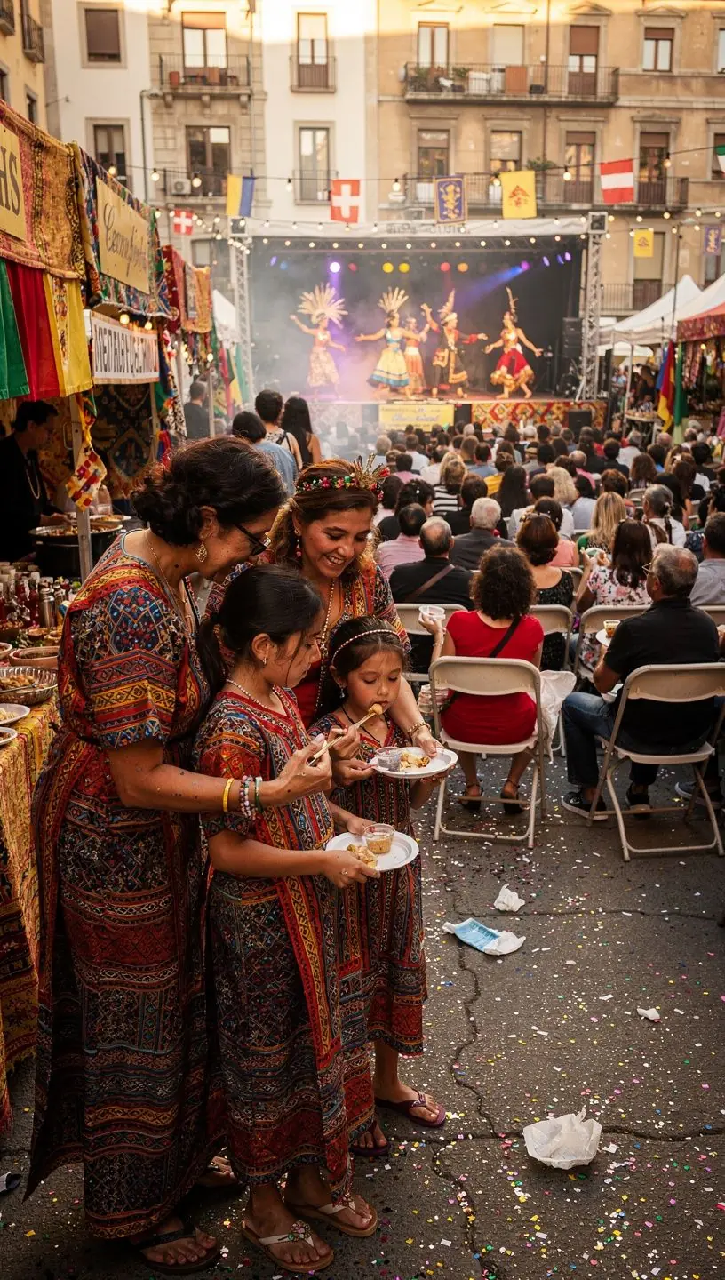 Community members discussing feedback for local events
